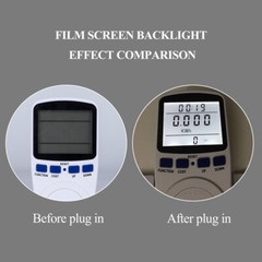 LCD Digital Power Meter Energy Monitor Power Consumption Analyzer Amp Volt KWh