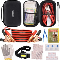 Car Emergency Kit with Battery Jumper Cables,Car Accessories for Men or Women,Em
