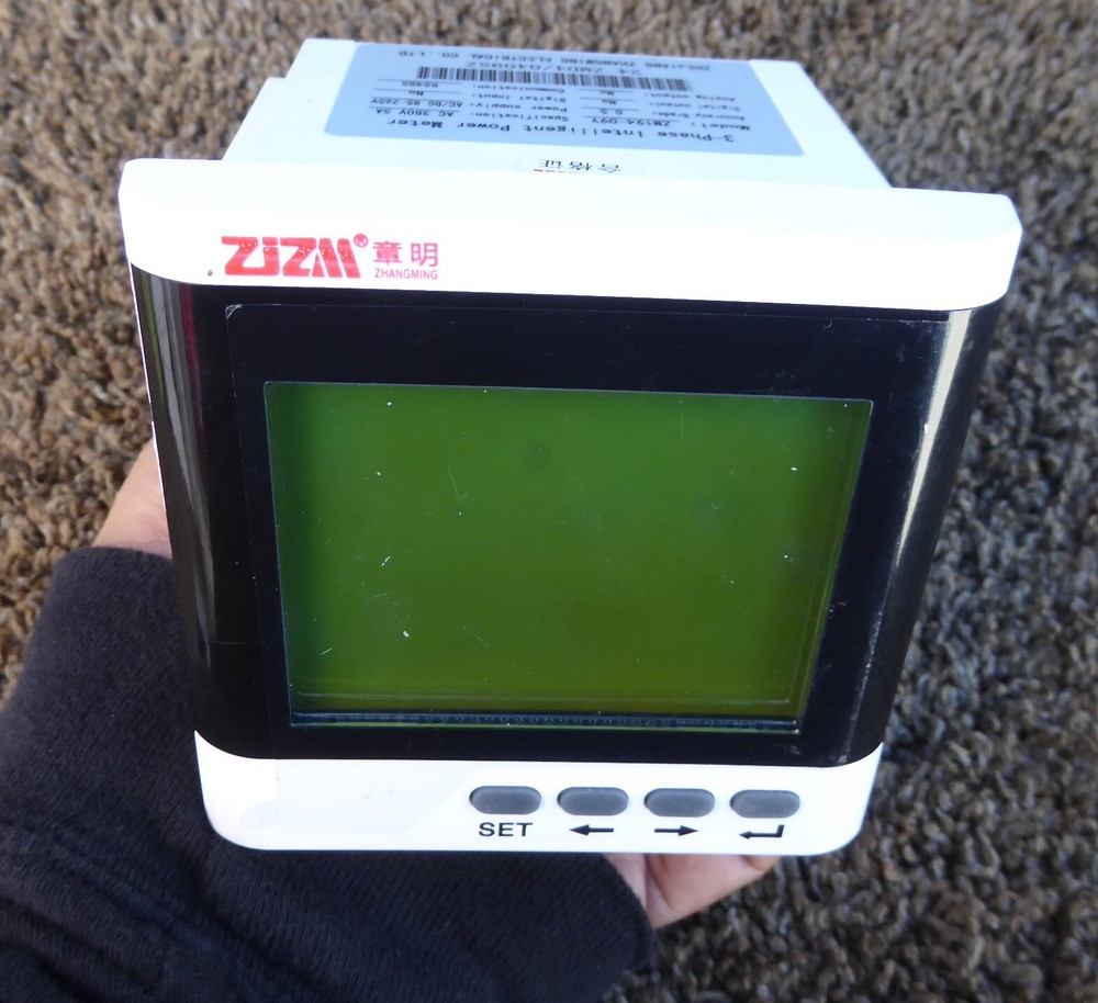 ZM194-D9Y LED Digital 3phase Programmable Electric Power Meter Ammeter Voltmeter