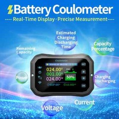 WiFi Power Coulomb Meter Volt-Ammeter Battery Capacity Monitor RV Battery Tester