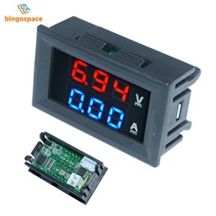 DC 100V 100A Voltmeter Ammeter Blue + Red LED Dual Digital Volt Amp Meter Gauge