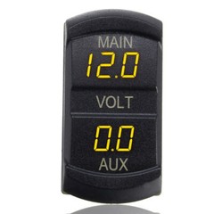 12-24V Volt Meter Dual Battery Monitor LED Digital For Car Boat Gauge 4 Style