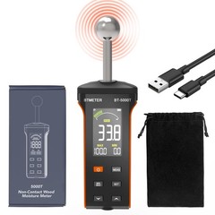 Wood Moisture Meter – Pinless Moisture Detector Measur Depth 20-40mm Non-Destruc