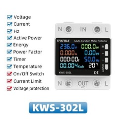 Smart WiFi Power Meter 230V 50A Relay Switch Energy Over Under Protection TUYA