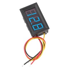 LED Digital DC Voltmeter with Convenient Wiring Reverse Connection Protection