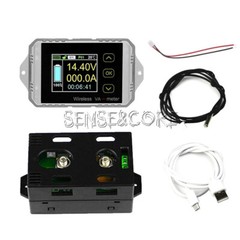 DC 0-50A 0-100V Wireless Ammeter Voltmeter Power Meter Current Voltage Tester-
