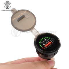 DC 7-30V Waterproof Digital Voltage Battery Capacity Level Indicator Voltmeter