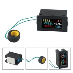 AC40-300V 100A Digital Volt Amp Watt Detector Voltage Current Power Factor Meter