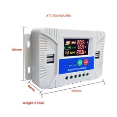 Solar Charge Controller 12V 24V for Acid Battery with Adjustable Charging