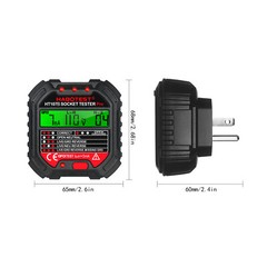 HABOTEST GFCI Tester Voltage Display 90- Socket Tester Breaker N3Q5