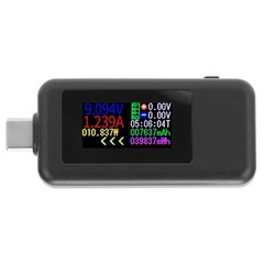 USB C Power Tester TypeC Meter Voltmeter Ammeter Color Screen Detector