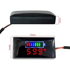 Battery Voltage Meter DC12-150V Voltmeter Clear LCD Display Easy Installation