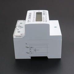 Single-Phase 3-Wire DIN Rail kWh Meter,110V/220V AC Energy Monitor
