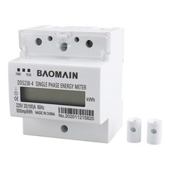 Baomain Single Phase Energy Meter 2 Wire 220V DIN-rail Type Kilowatt Hour kwh…