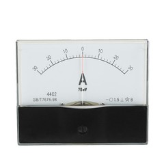 44C2-A Class 1.5 Accuracy DC 0-30A Analog Panel Meter Ammeter Amperemeter