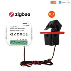 Tuya Smart Life Energy Monitor 80A Clamp App Power Electricity 110-240V 50/60Hz