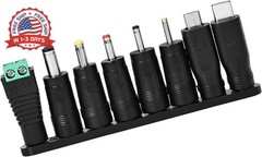 Car Charger Adapter with 3V 4.5V 5V 6V 7.5V 9V 12V Output，LED Display Voltage, A
