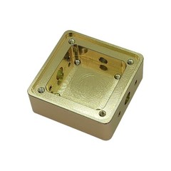 Gold Aluminum RF Shielding Enclosure 27x27x10mm Box RFI Protective Housing