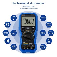 OWON OW18E Bluetooth Digital Multimeter, 20000 Counts True RMS Voltmeter, Aut…