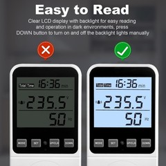Upgraded Watt Meter Plug Home Energy Monitor Electricity Usage Amps Kill Tester
