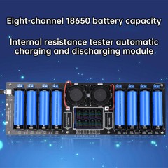 8 Channel 18650 Battery Capacity Tester Automatic Internal Resistance Tester New