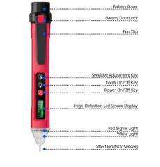 Voltage Electric Tester Volt Detector Test Pen Non-Contact Sensor AC DC 12-1000V