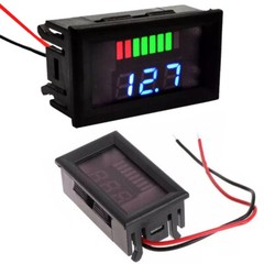 4PC Blue 12V-60V Car Marine LED Digital Voltmeter Voltage Meter Battery Gauge