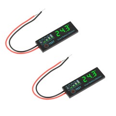 2PCS DC7-55V Li-ion Battery Level Indicator Tester LED Voltage Power Monitor