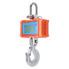 Portable hook crane scale 1000kg large backlit LCD energy saving two AA