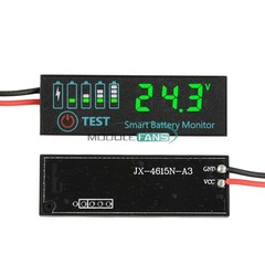 12V/24V/36V/48V Battery Level Indicator Tester LED Battery Voltage Power Monitor