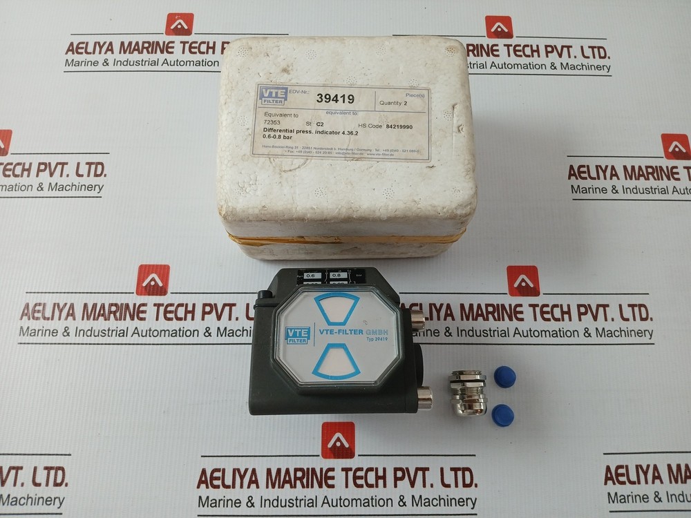 VTE-FILTER 39419 Pressure Indicator 4.36.2