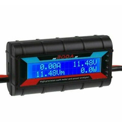 200A LCD Digital High-precise Amp Watt Meter RC Battery Solar Power Analyser 6T