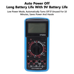 DT9205A Digital Multimeter for Testing Circuits Equipment and Components