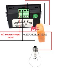 AC80-300V/AC190-450V Dual Display LCD AC Voltmeter Ammeter 100A + Transformer