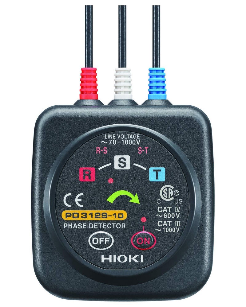 Hioki PD3129-10 Non-Contact Phase Sequence Indicator AC 70V to 1000V Wide Type