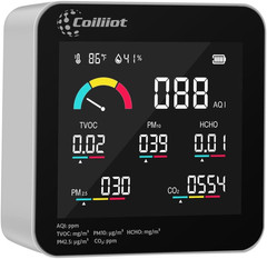 Indoor Air Quality Monitor – CO2, VOC, PM2.5, PM10, Temperature & Humidity Senso