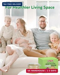 Mold Test Kit for Home, 4 Detection Tests for HVAC, Surfaces & Indoor Air Qualit