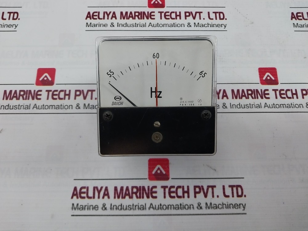 Daiichi JIS C 1102 Frequency Meter 55 TO 65HZ RAT.110V