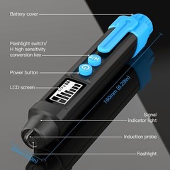 Electric Voltage Power Detector Sensor Tester Non-Contact Pen & Light 12-1000V