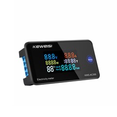 Color Screen AC50-300V Voltage Current Power Temperature Digital Meter 10-100A