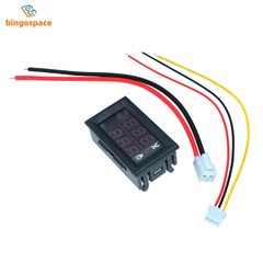 DC 100V 100A Voltmeter Ammeter Blue + Red LED Dual Digital Volt Amp Meter Gauge