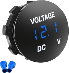 Digital Voltage Meter 12V Waterproof Battery Monitor for Car Motorcycle Boat