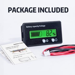 Digital Battery Capacity Indicator for Golf Carts – Waterproof Voltmeter Display