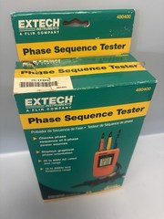 Extech Instruments 480400 Phase Sequence Tester 40 to 600V AC w/Case