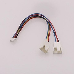 Graphics Card Fan Cable 26AWG Copper Tinned Wire 4Pin To for 2 Way CPU Accessory