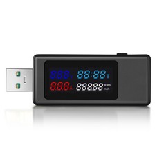 DC 4-30V USB Current Voltage Timing Power Capacity Tester LCD Display Detector