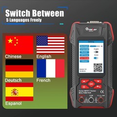 TOOLTOP Solar Panel Tester MPPT Curves Photovoltaic Multimeter 2000W Pmax Voc AU