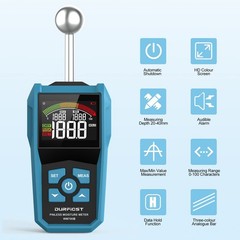 Wood Moisture Meter, Pinless Moisture Meter with Colour LCD Display and Audib…