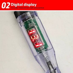 12V Voltage Test Pen Probe 3-48V Car Digital Electric Circuit Tester Volt Test /