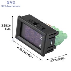 DC7-100V 20A 50A Digital Voltage Current Tester 0.28″ 3-Digit Dual LED Display
